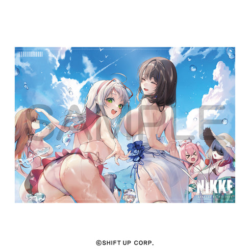 『勝利の女神:NIKKE』クリアポスター -summer- KV柄